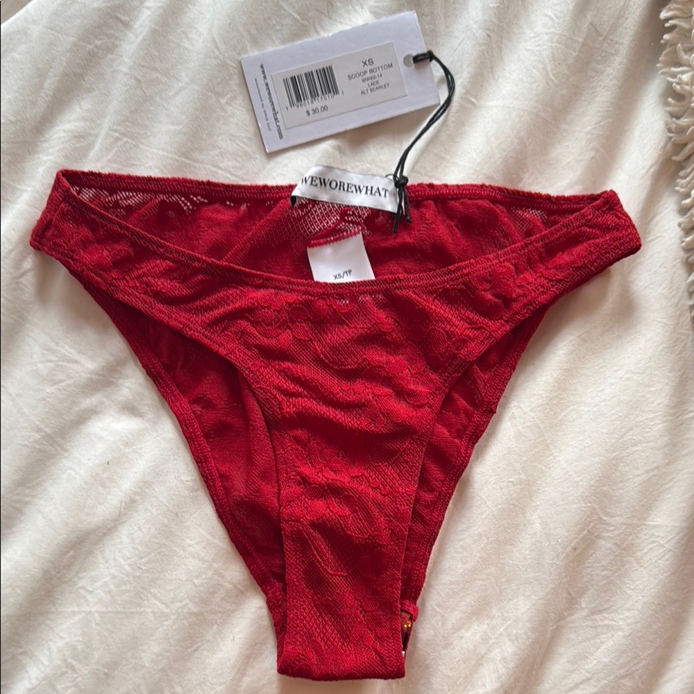 WeWoreWhat Scarlet Lace Panties